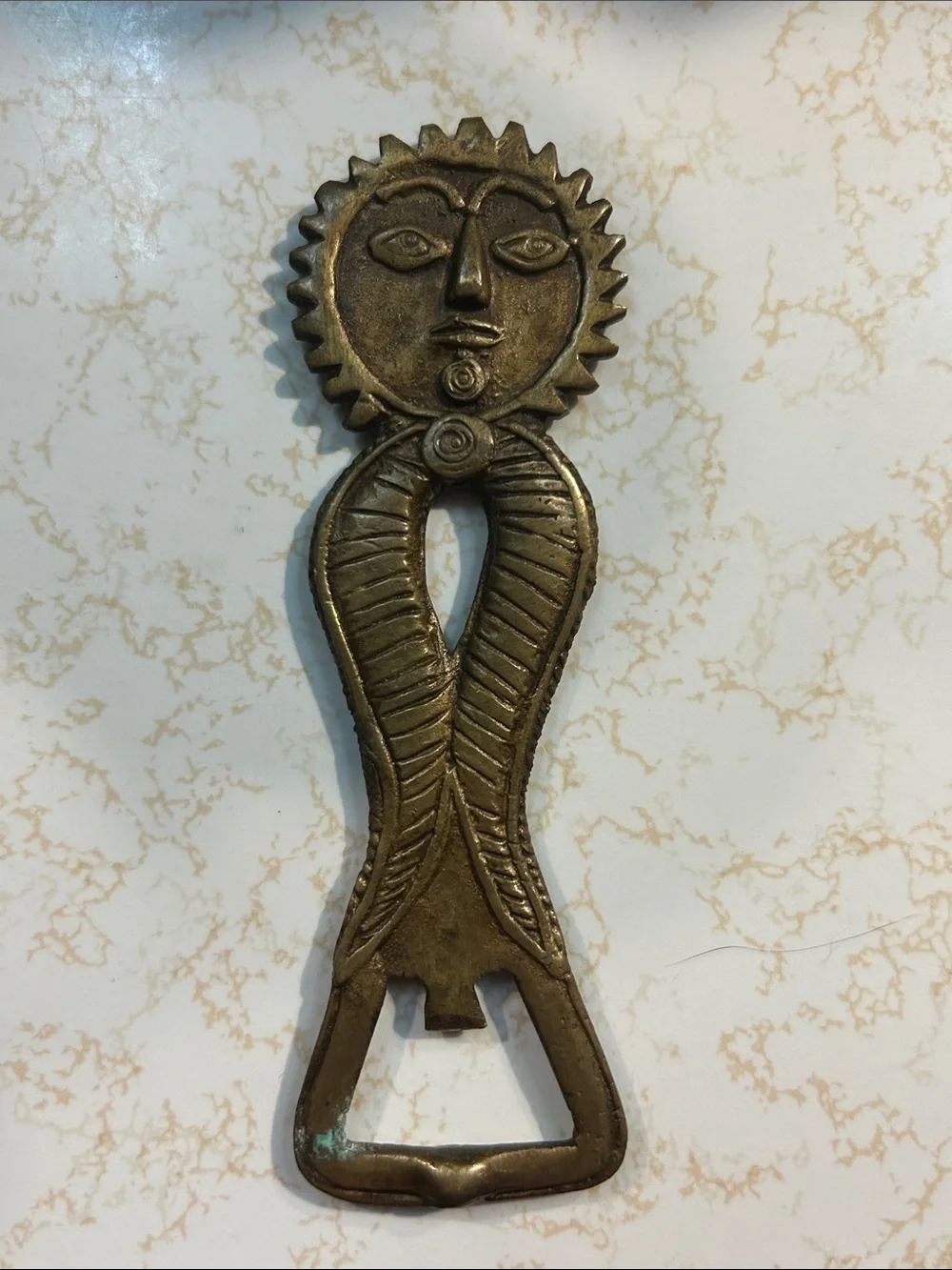 Vintage brass bottle opener